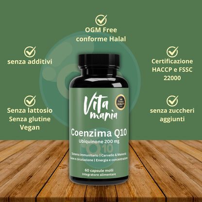 Vitamania Coenzima Q10 200 mg - 60 capsule molli