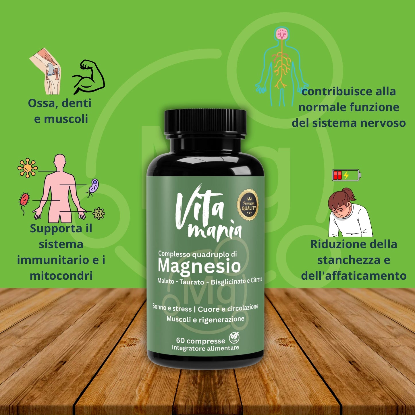 Vitamania Magnesio Complex - 60 compresse vegane