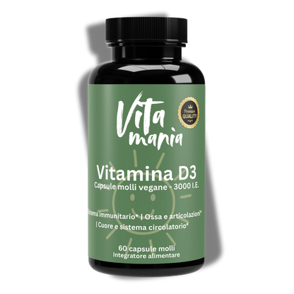 Vitamania Vitamina D3 3.000 UI - 60 capsule vegane